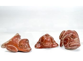 (3) FIGURAL PRE-COLUMBIAN POTTERY FRAGMENTS