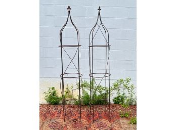 PAIR of IRON TOPIARY FRAMES