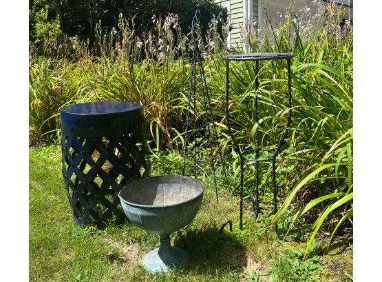 TOPIARY FRAME, PLANT STAND, VESSEL & SEAT