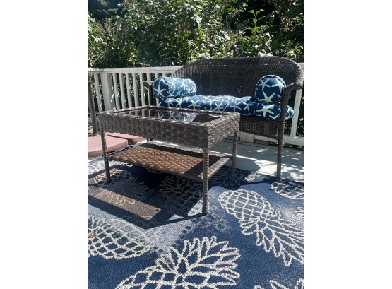 PATIO LOVESEAT and COFFEE TABLE