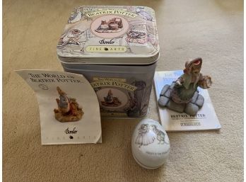 BEATRIX POTTER COUSIN RIBBY BOOK and BOX etc.