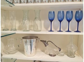 GROUPING OF GLASS and BARWARES