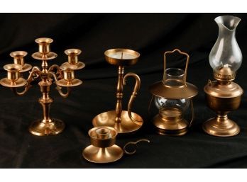 GROUPING OF BRASS LIGHTING DEVICES