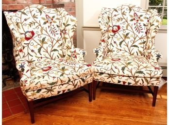 PAIR OF COLONIAL WILLIAMSBURG EASY CHAIRS