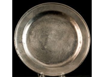 PEWTER PLATE by R. PALETHORP of PHILADELPHIA