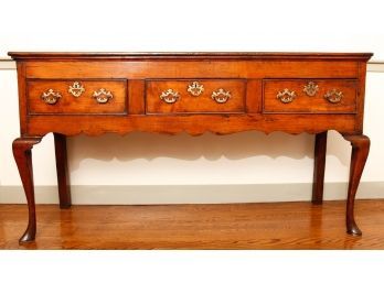 (Early 18th c) LOW ENGLISH FRUITWOOD DRESSER