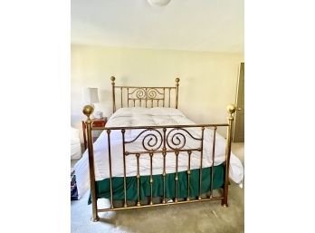 QUEEN SIZED LEVIN'S OF VIRGINIA BRASS BED