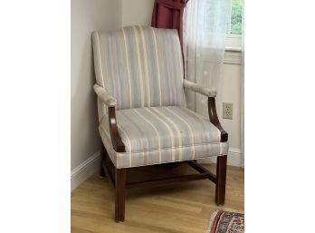 CHIPPENDALE MAHOGANY LOLLING CHAIR