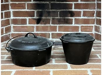 GRISWOLD TITE-TOP DUTCH OVEN & (1) OTHER