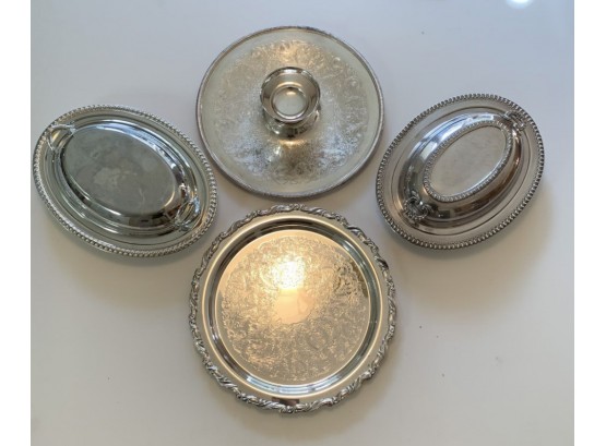 LOT OF 4 PIECES OF SILVER PLATE WARE