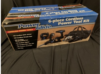 6 PIECE CORDLESS POWER TOOL KIT BY 'POWER