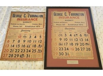 CALENDAR PAGES FROM THE BYFIELD SNUFF FACTORY