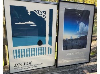 DOUG WEST AND JAN ROY ART EXHIBITION POSTERS