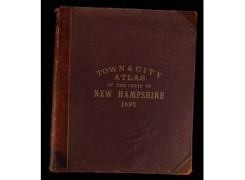 1892 NEW HAMPSHIRE TOWN and CITY ATLAS