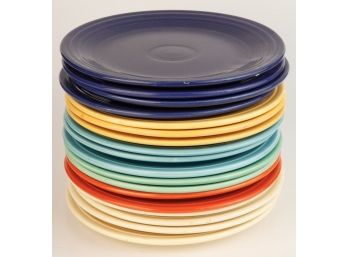 GROUPING OF FIESTAWARE 9.5 INCH PLATES