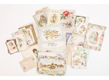 GROUPING OF VICTORIAN / EDWARDIAN VALENTINES