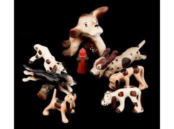 GROUPING OF (Early Mid-Century) CERAMIC DOGS