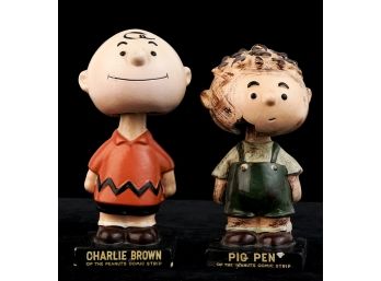 CHARLIE BROWN and PIG PEN BOBBLEHEADS by LEGO