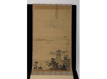SIGNED JAPANESE HAND PAINTED SCROLL