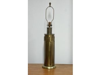 HANS GRAG for GUMPS HAMMERED BRASS TABLE LAMP