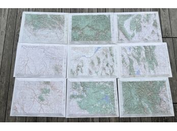 c1960 TOPOGRAPHICAL MAPS of the WESTERN US