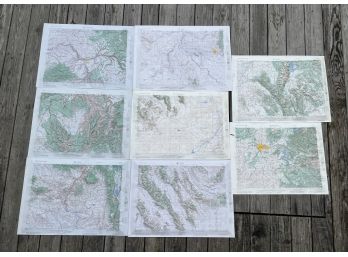 c1960 TOPOGRAPHICAL MAPS of the WESTERN US
