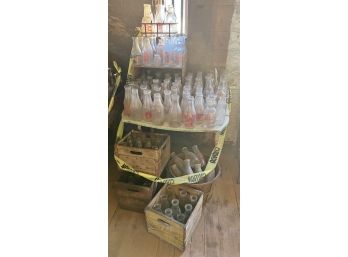 PICKERS CHOICE MILK BOTTLES and TABLE
