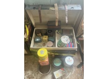 PICKERS CHOICE TRUNK and CONTENTS of TINS