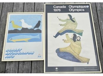 1976 CANADA OLYMPIQUES POSTER & DORSET LITHOS