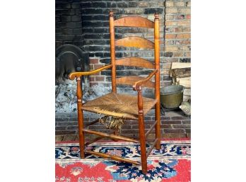 LADDERBACK ARMCHAIR With RUSH SEAT