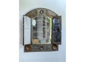 TIN COURTING MIRROR With DOVES