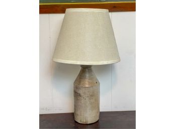 STONEWARE BOTTLE CONVERTED TO LAMP