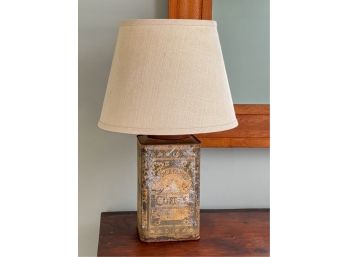 CHOICE FAMILY COFFEE TIN CONVERTED TO LAMP