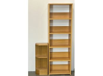 NICE QUALITY (2) PIECE MARRIED BOOKCASE