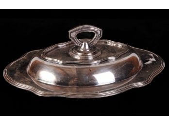 SILVER PLATED COVERED VEGETABLE DISH