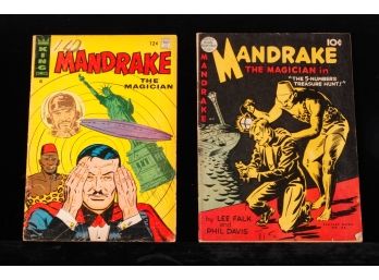(2) MANDRAKE the MAGICIAN COMIC BOOKS