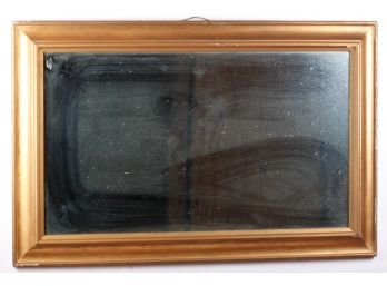 (19th c) MIRROR with MOLDED LEMON GOLD FRAME