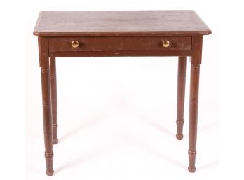 SHERATON PINE DRESSING TABLE in BROWN PAINT