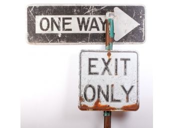 ONE WAY and EXIT ONLY TRAFFIC SIGNS