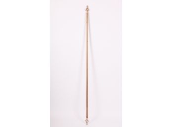 AJUSTABLE STEEL CURTAIN ROD in GOLD PAINT