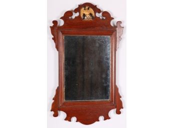 (Early 19th C) CHIPPENDALE MAHOGANY MIRROR