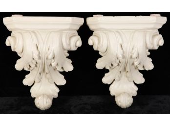 PAIR of COMPOSITION WALL BRACKETS