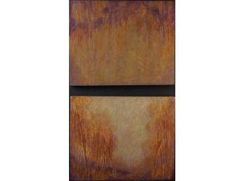 LINDA MAPLES (20th / 21st c) Diptych