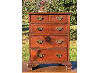 DIMINUTIVE PINE CHEST of DRAWERS