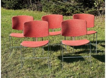 (5) MID CENTURY SIDE CHAIRS