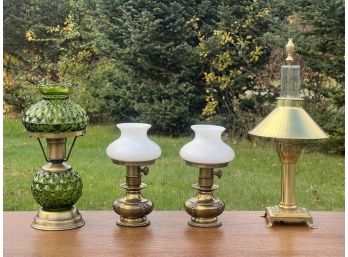 (4) MINIATURE TABLE LAMPS