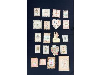 GREAT GROUPING of VICTORIAN VALENTINES DAY CARDS