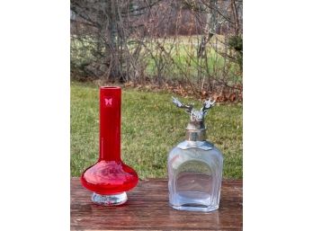 MARQUIS By WATERFORD VASE & MOOSE DECANTER