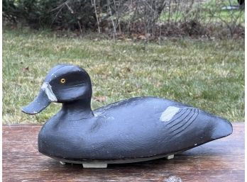 ANTIQUE CARVED & PAINTED GOLDENEYE DECOY