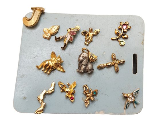 Very Cool Lot Of 13 Vintage Critter Tie Tack Style Pins 1 Has A Earring Back 5/6